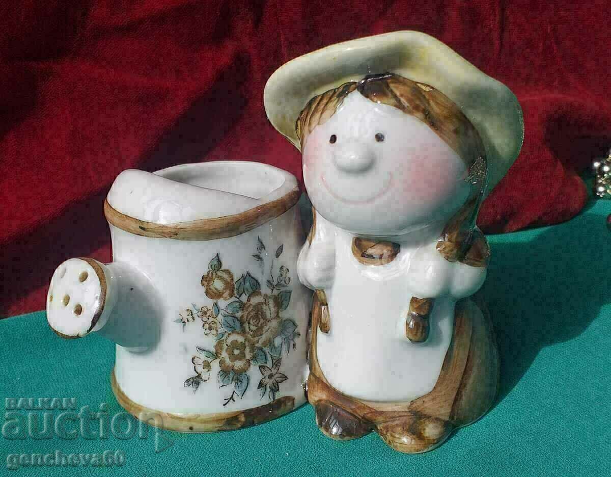 PORCELAIN Figure of a Girl with a watering can - 6