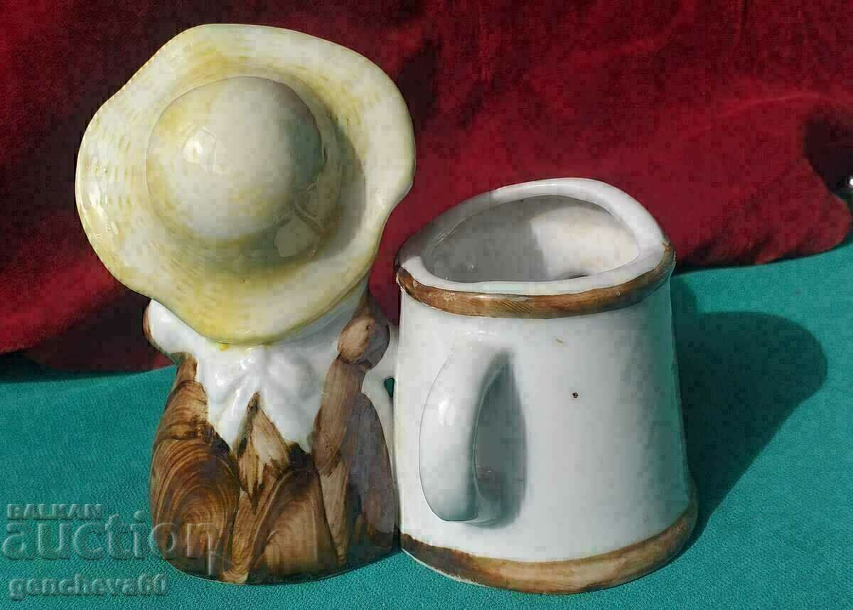 PORCELAN Figurina unei fete cu o udatoara - 7