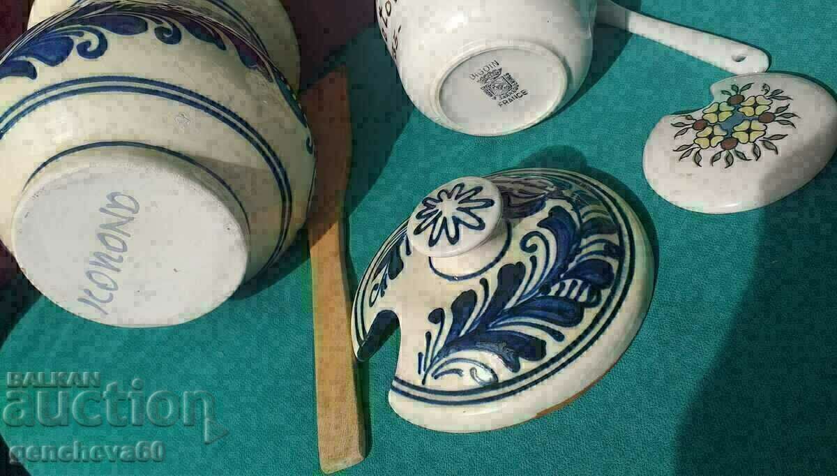 Beautiful painted ceramic jars/marks - 5 Beautiful painted ceramic jars/marks - 5