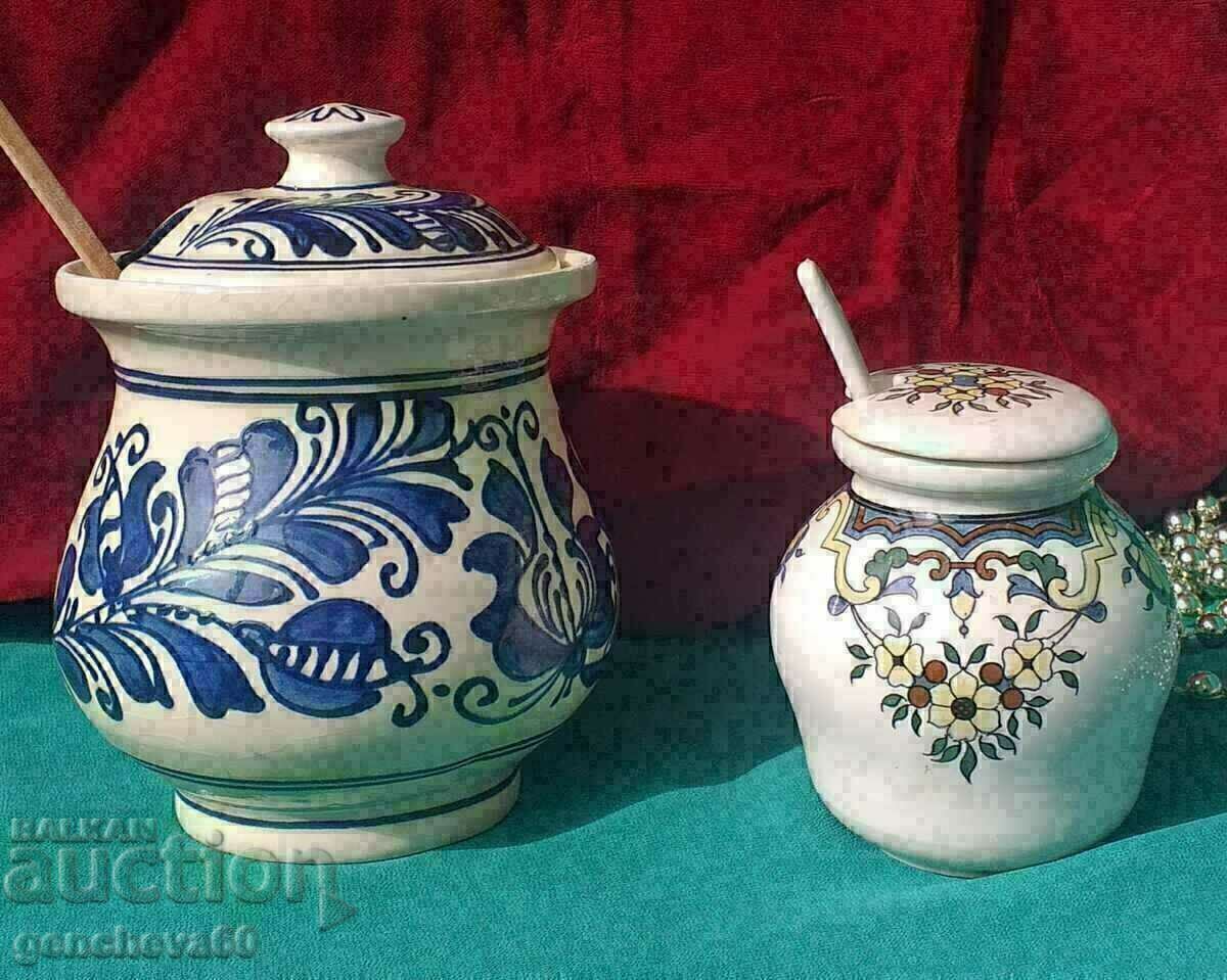Beautiful painted ceramic jars/marks - 7 Beautiful painted ceramic jars/marks - 7