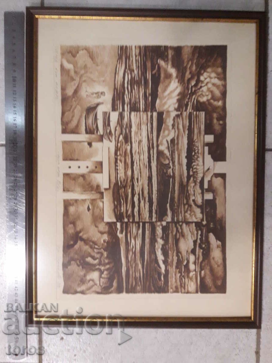 Ακαδημαϊκός Hristo Staykov, γραφικά, χαρακτική, λιθογραφία