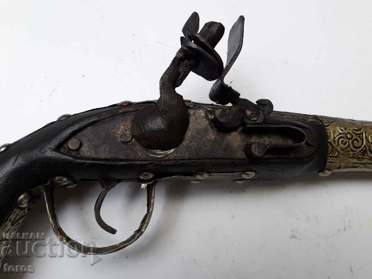 Licitație Frumos pistol cu cremene, pușcă, armă