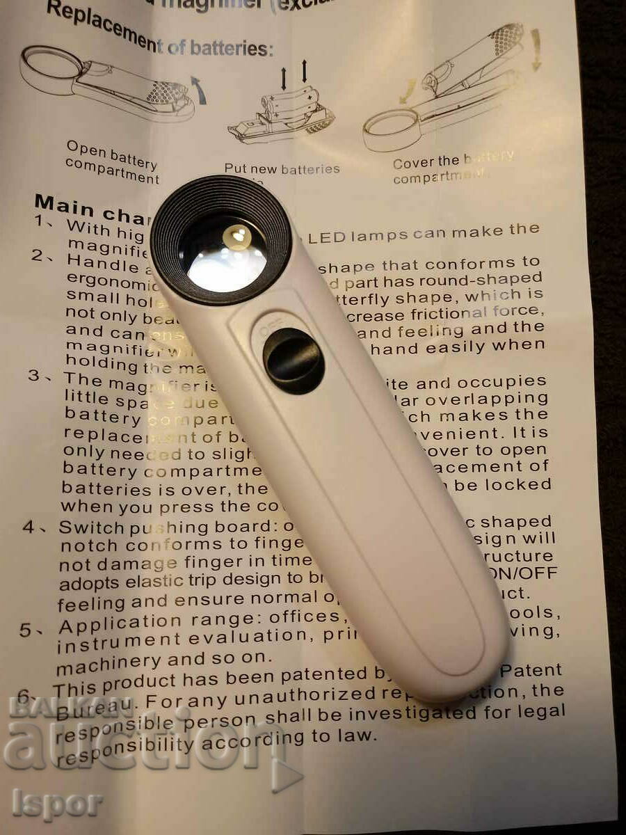 LED magnifying glass
