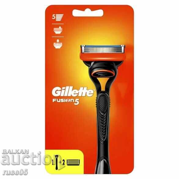 System "GILLETTE FUSION 5" for shaving with 2 blades new