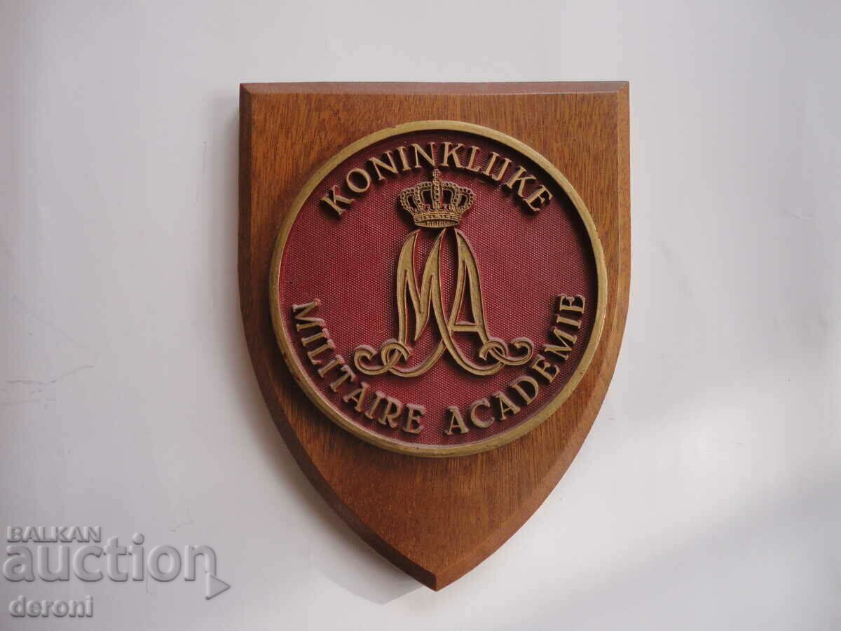 Auction Coat of Arms Shield Crown Emblem Royal Military Academy Netherlands Auction Coat of Arms Shield Crown Emblem Royal Military Academy Netherlands
