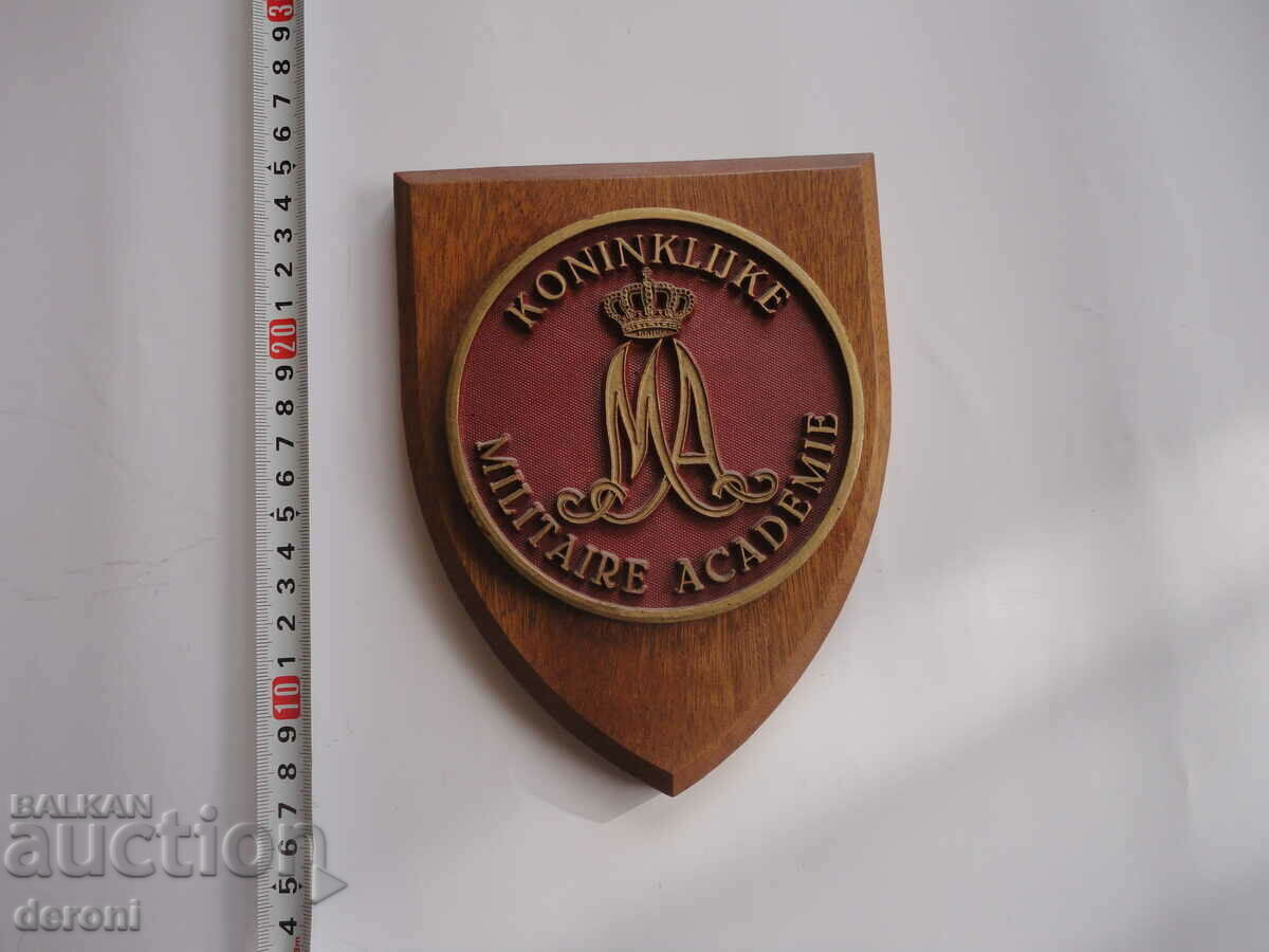 Coat of Arms Shield Crown Emblem Royal Military Academy Netherlands
