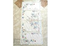 OLD EMBROIDERED CARPETS WALL SQUARE RUG EMBROIDERY 160/80 cm