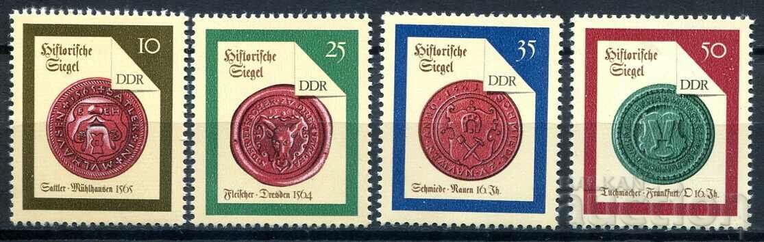 GDR 1988 MnH - Heraldry, Emblems, Seals [ full series ]