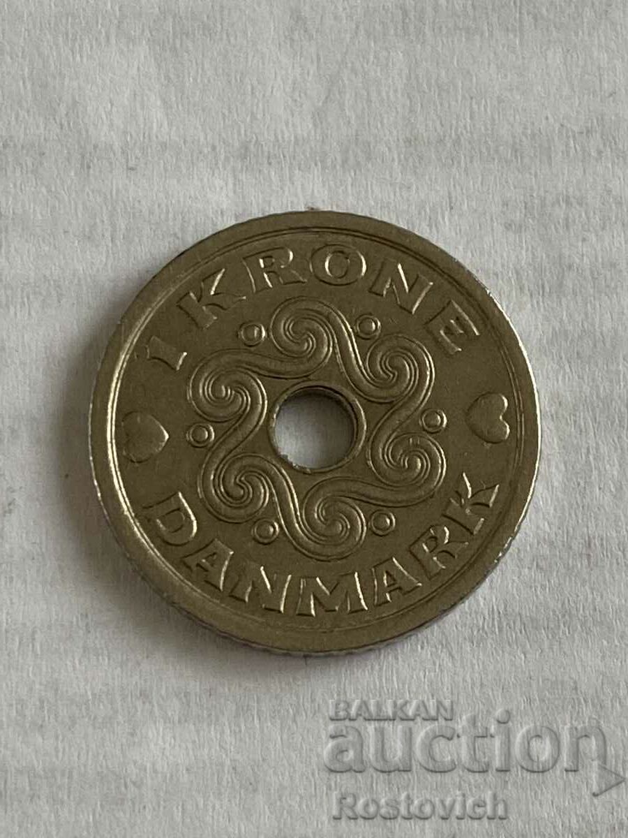 Denmark 1 kroner 1992