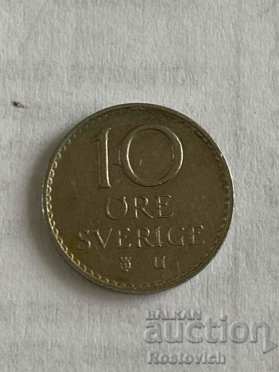 Швеция 10 оре 1973 г.