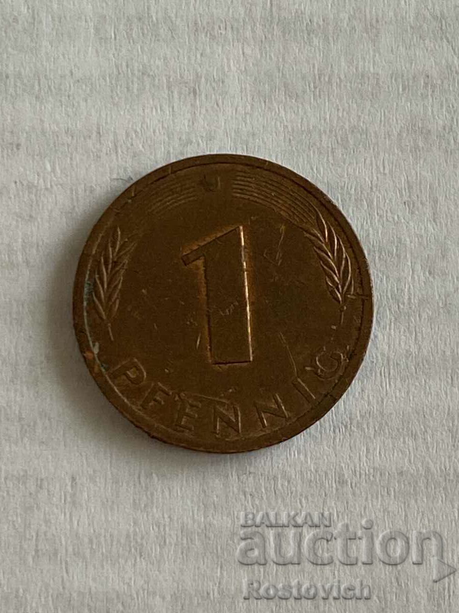 Germany 1 pfennig 1982 «J» Hamburg.