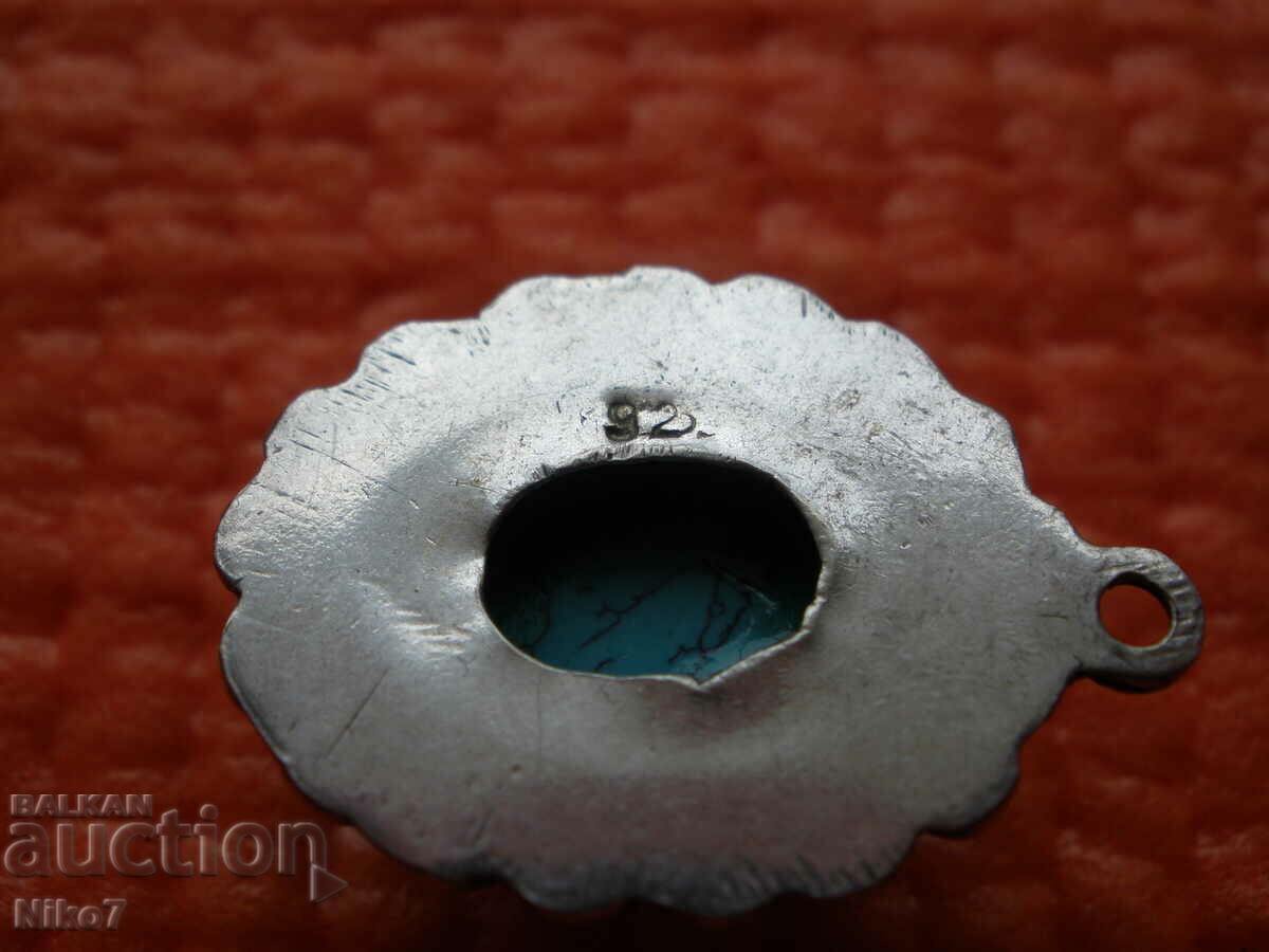 Pandantiv din argint, vechi cu o piatră. - 6 Pandantiv din argint, vechi cu o piatră. - 6