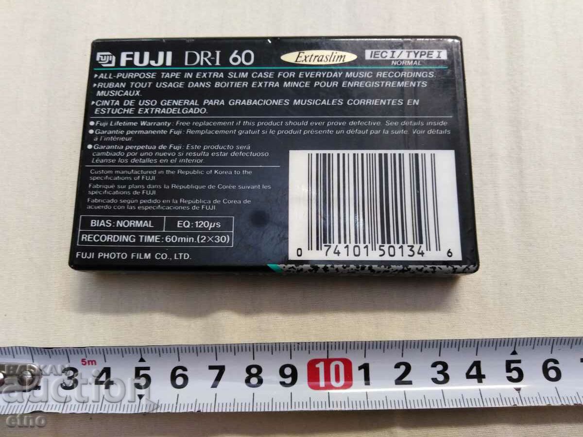 NEW JAPANESE AUDIO CASSETTE - FUJI 60, cassette, cassette player with price 15.00 BGN | € 7.67 NEW JAPANESE AUDIO CASSETTE - FUJI 60, cassette, cassette player with price 15.00 BGN | € 7.67