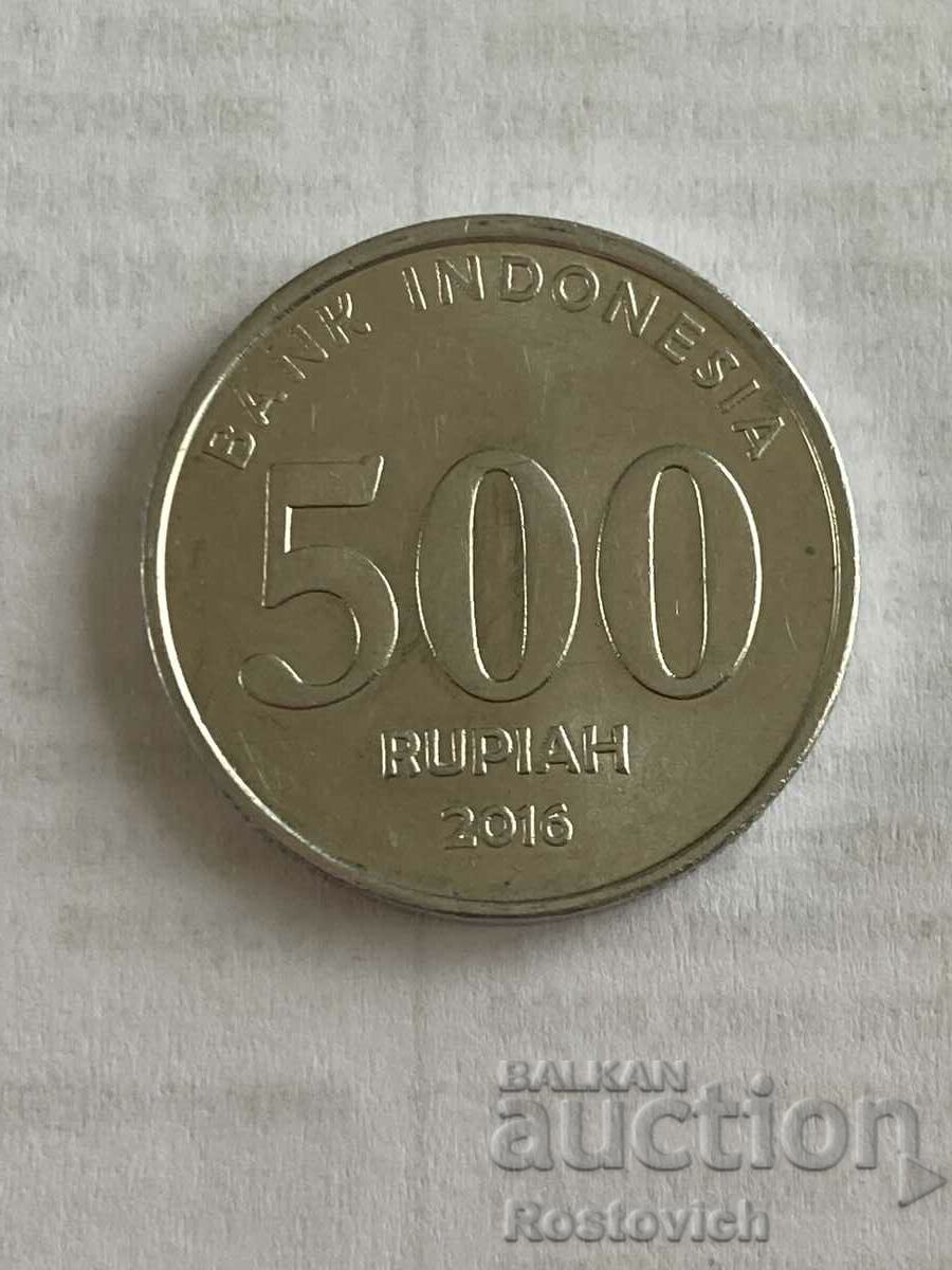 Индонезия 500 рупии 2016 г.