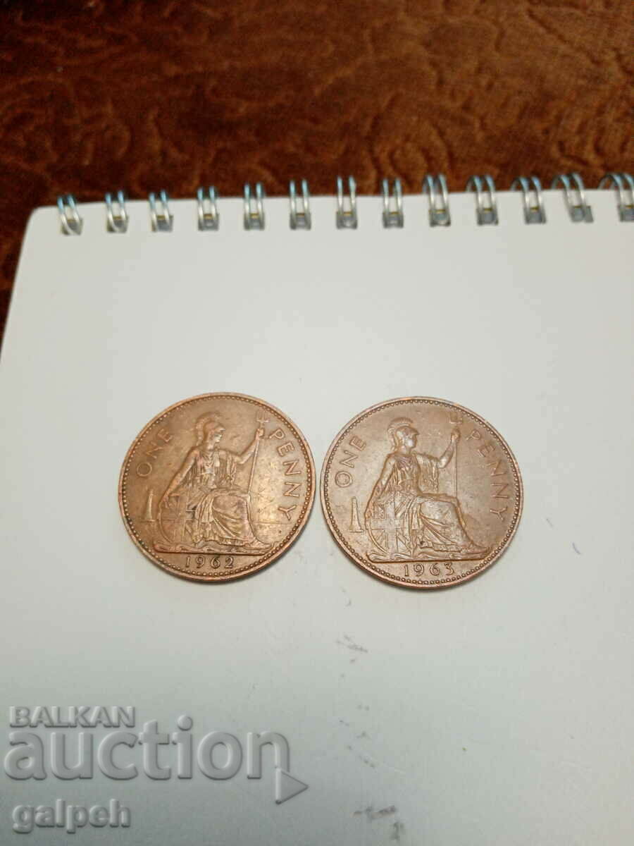 GREAT BRITAIN - 1 PENNY SET with price 7.00 BGN | € 3.58 GREAT BRITAIN - 1 PENNY SET with price 7.00 BGN | € 3.58
