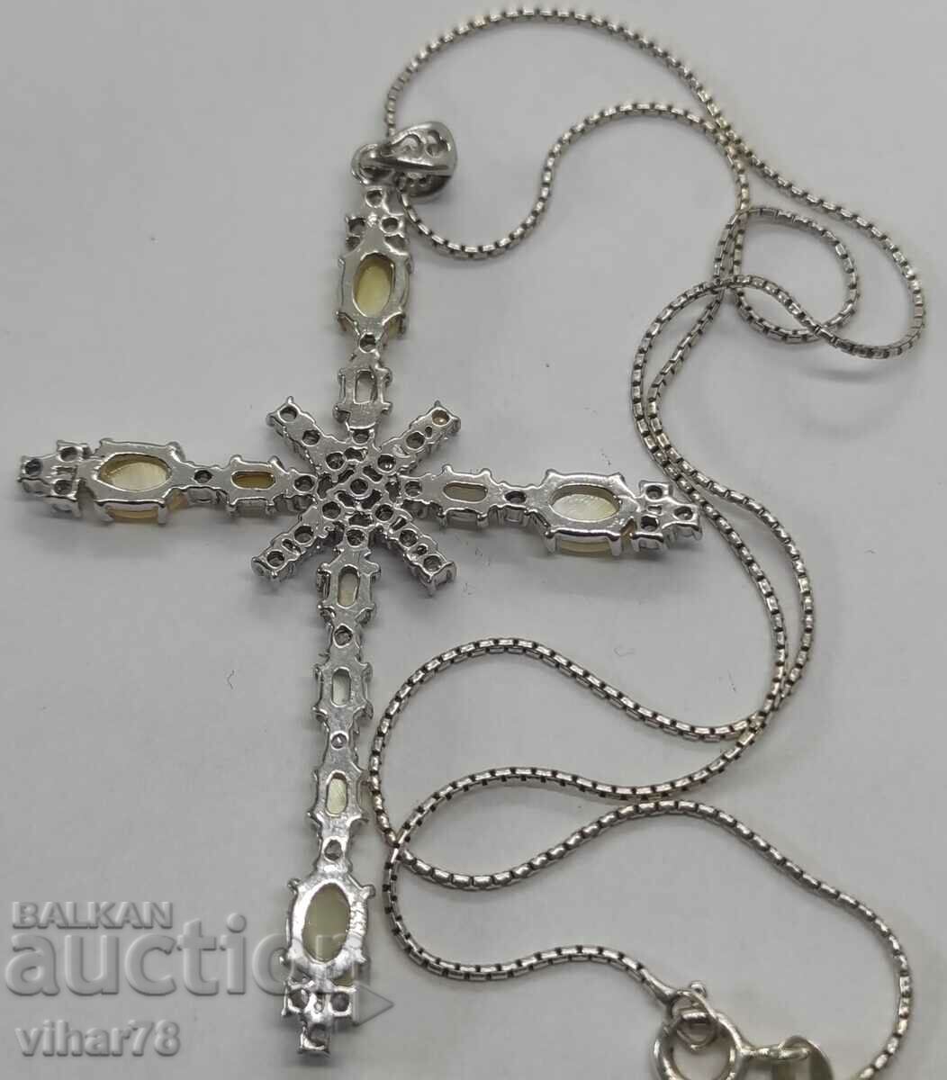 LARGE SILVER CROSS - 7 LARGE SILVER CROSS - 7