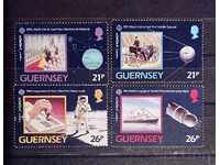 Guernsey / Guernsey 1991 Europe CEPT Space / Ships / Horses MNH