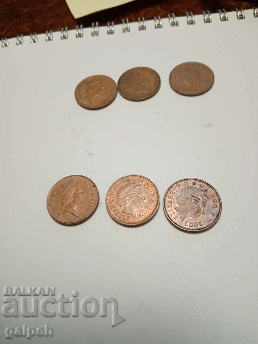 Auction GREAT BRITAIN - 1 PENNY SET Auction GREAT BRITAIN - 1 PENNY SET