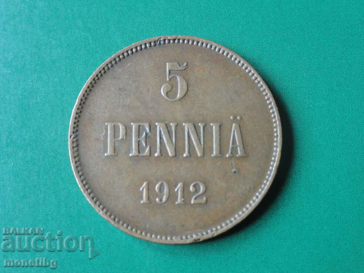Russia (for Finland) 1912 - 5 pennies - 5 Russia (for Finland) 1912 - 5 pennies - 5