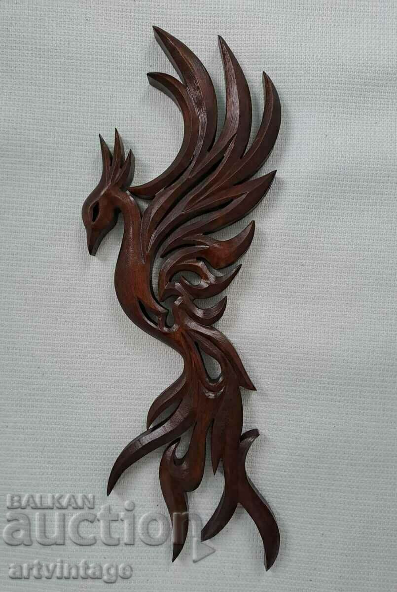 Phoenix carving