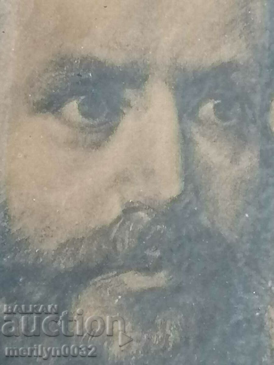 Delivery of Old portrait of Hristo Botev lithograph 58/45cm with the frame Delivery of Old portrait of Hristo Botev lithograph 58/45cm with the frame