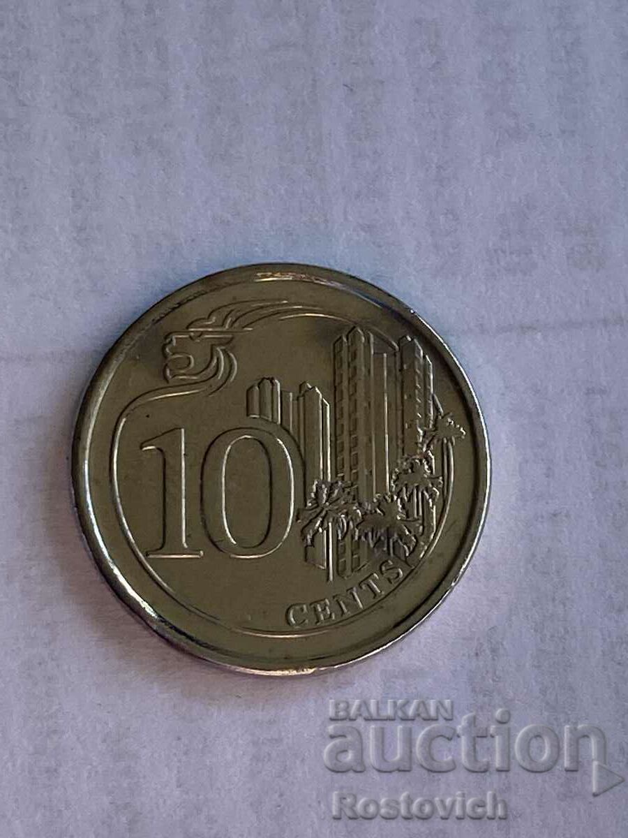 Singapore 10 cents 2014