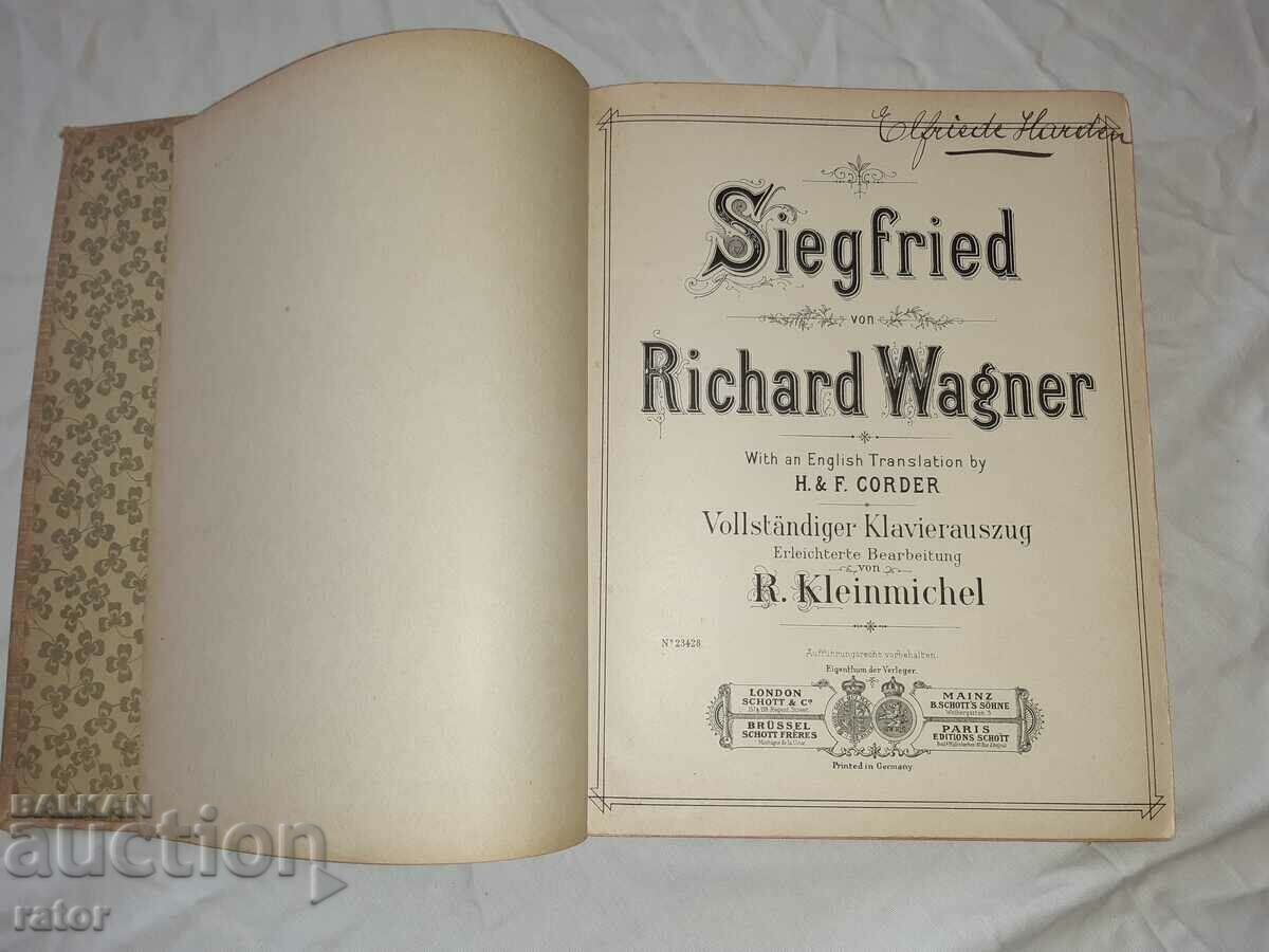 Old scores, scores, schools, sheet music WAGNER with price 25.00 BGN | € 12.78 Old scores, scores, schools, sheet music WAGNER with price 25.00 BGN | € 12.78