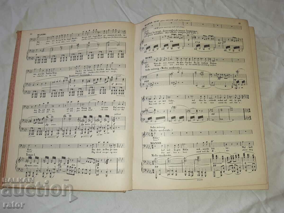 Old scores, scores, schools, sheet music WAGNER - 5 Old scores, scores, schools, sheet music WAGNER - 5