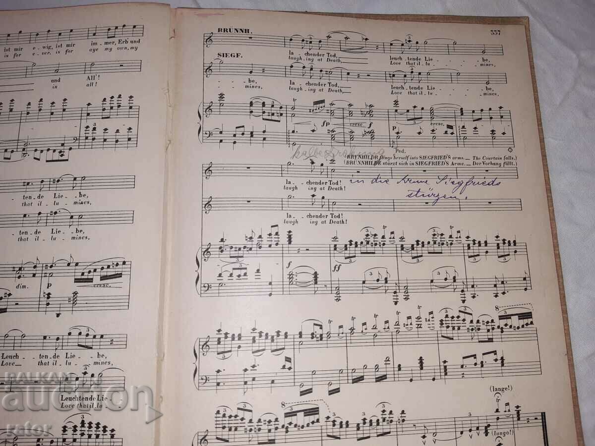 Old scores, scores, schools, sheet music WAGNER - 7 Old scores, scores, schools, sheet music WAGNER - 7