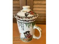 Керамична чаша за чай филтър и капаче-China
