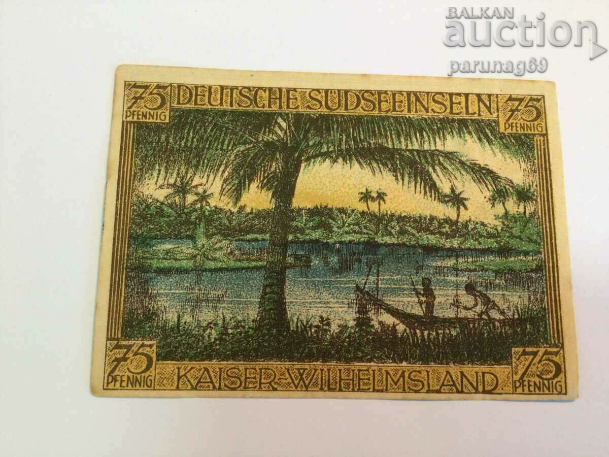 Германия Колония KAISER WILHELMSLAND 75 пфенига 1921 (OR)