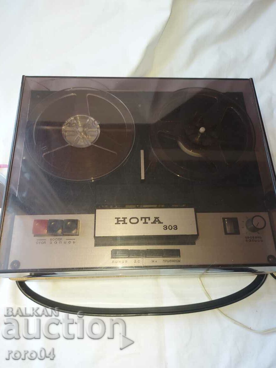 TAPE RECORDER - NOTE 303 - EXCELLENT - 5 TAPE RECORDER - NOTE 303 - EXCELLENT - 5