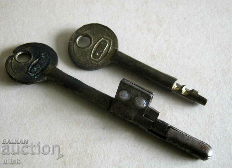 Стар комплект 2 ключ ключалка секрет Bravo заключващ патрон