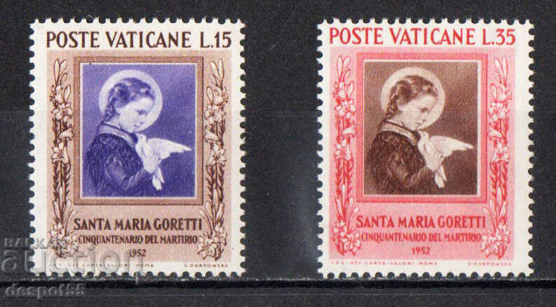 1953. Το Βατικανό. 50η επέτειος της Mary Goretti.