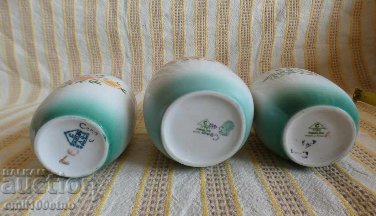 Set of 3 beautiful small vases porcelain CMIELOW Poland - 5 Set of 3 beautiful small vases porcelain CMIELOW Poland - 5