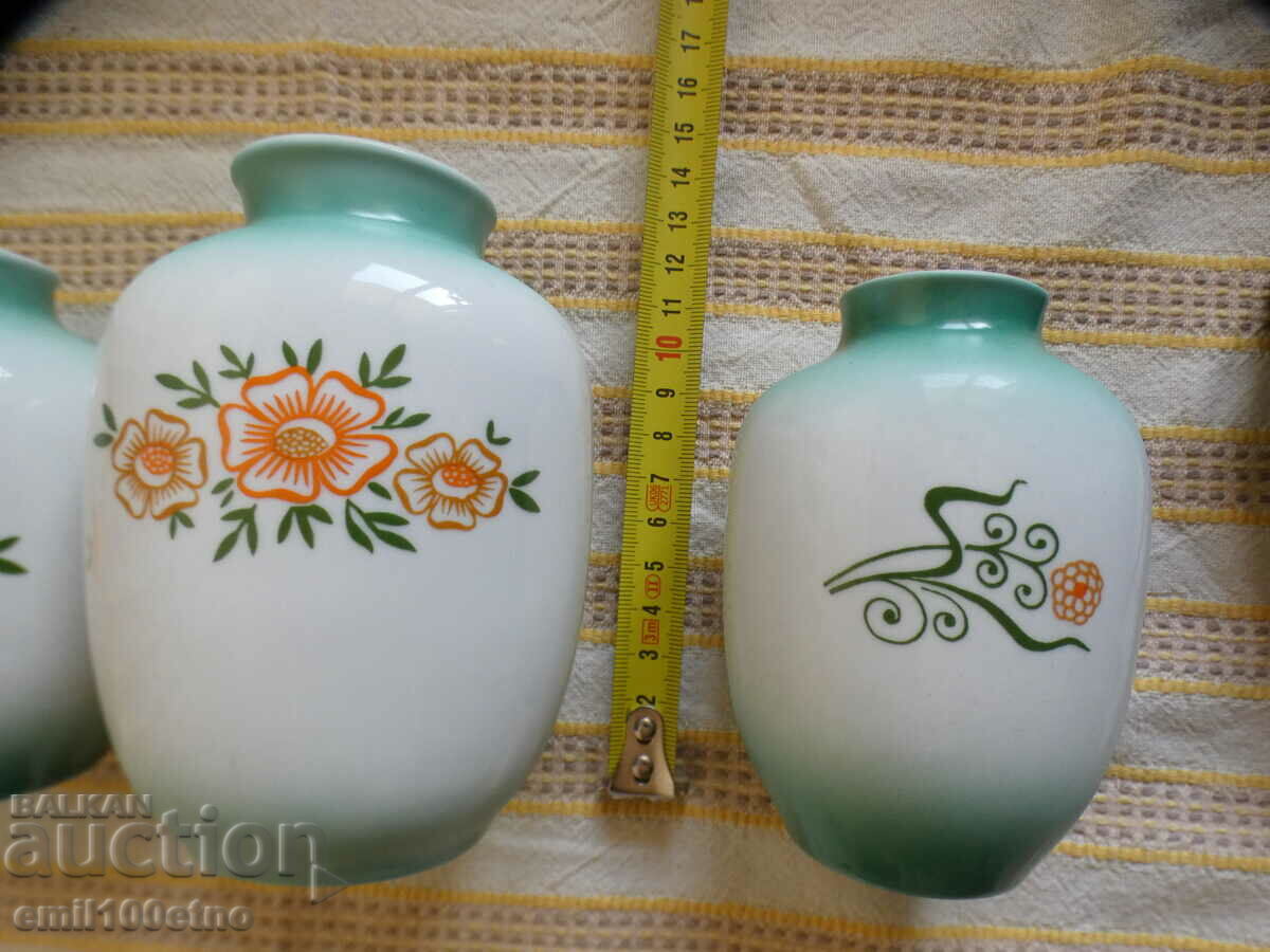 Set of 3 beautiful small vases porcelain CMIELOW Poland - 7 Set of 3 beautiful small vases porcelain CMIELOW Poland - 7