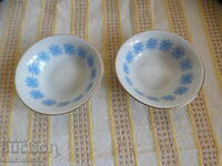 Set of 2 small dessert plates, Kitka Novi Pazar porcelain