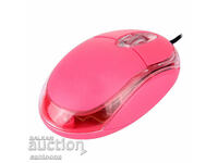Weibo Optical Luminous USB Mouse - Pink