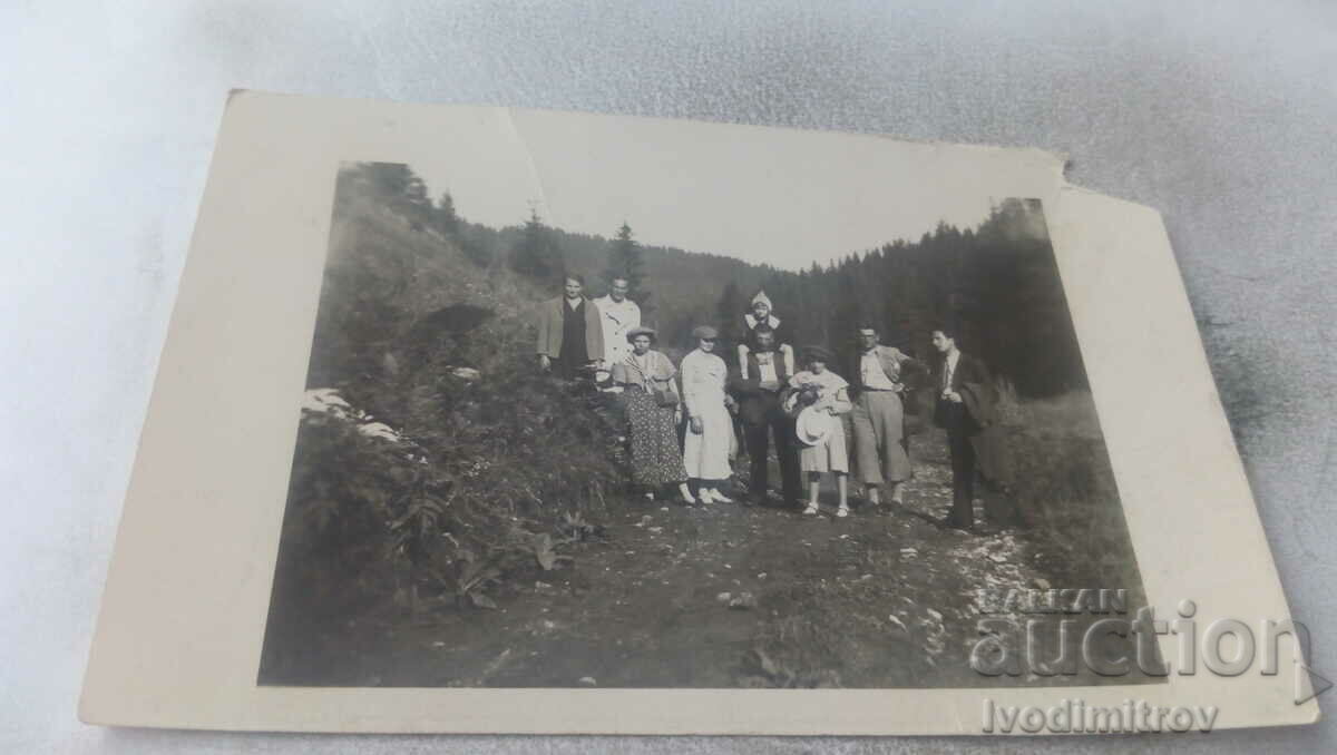 Photo Pamporovo Men women and girl 1934