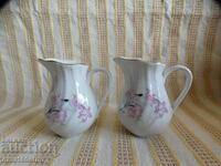 Set of 2 milk jugs porcelain Kitka Novi Pazar