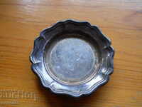 antique silver plated jam saucer "Solvplet" - Denmark