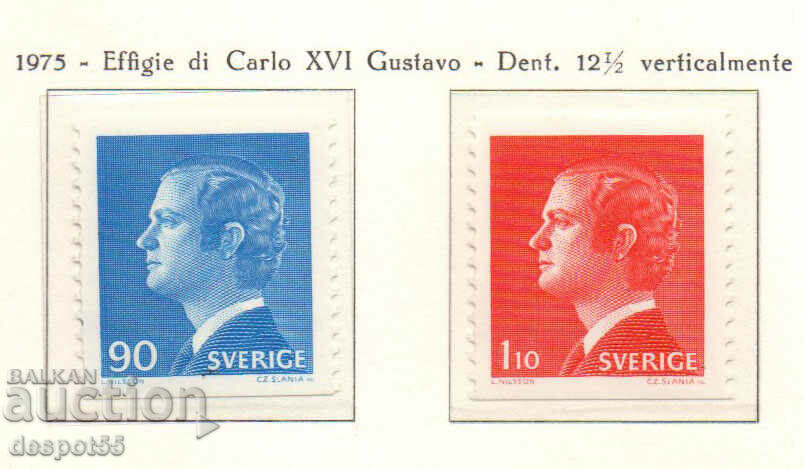 1975. Sweden. Carl XVI Gustaf - new values