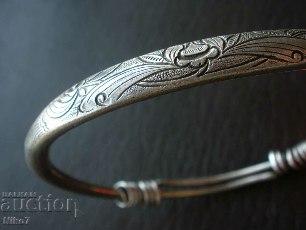 Antique Chinese silver bracelet. - 5