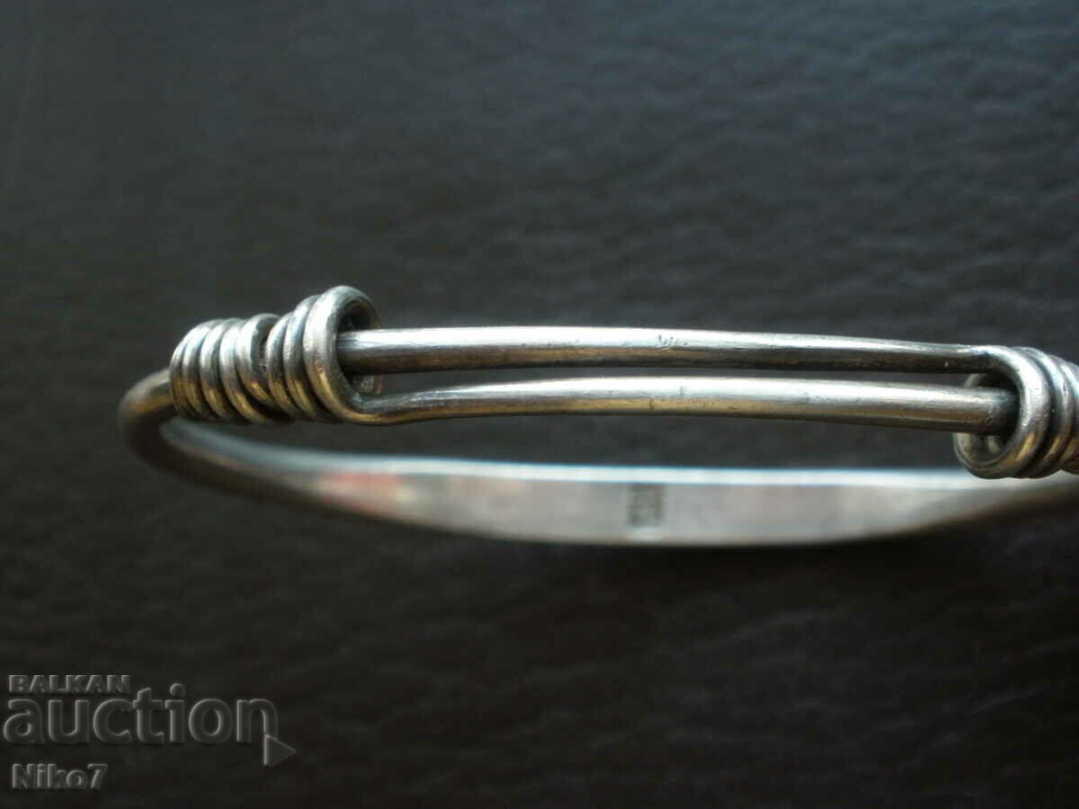 Antique Chinese silver bracelet. - 6