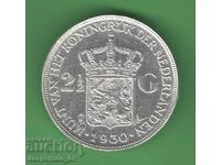 (¯`'•.¸   2 1/2 гулдена 1930  НИДЕРЛАНДИЯ   ¸.•'´¯)