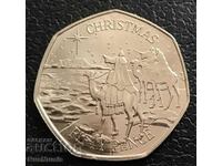 Gibraltar. 50 pence 2022 Nativity. UNC.