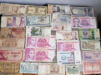 Лот чуждестранни банкноти-26 броя
