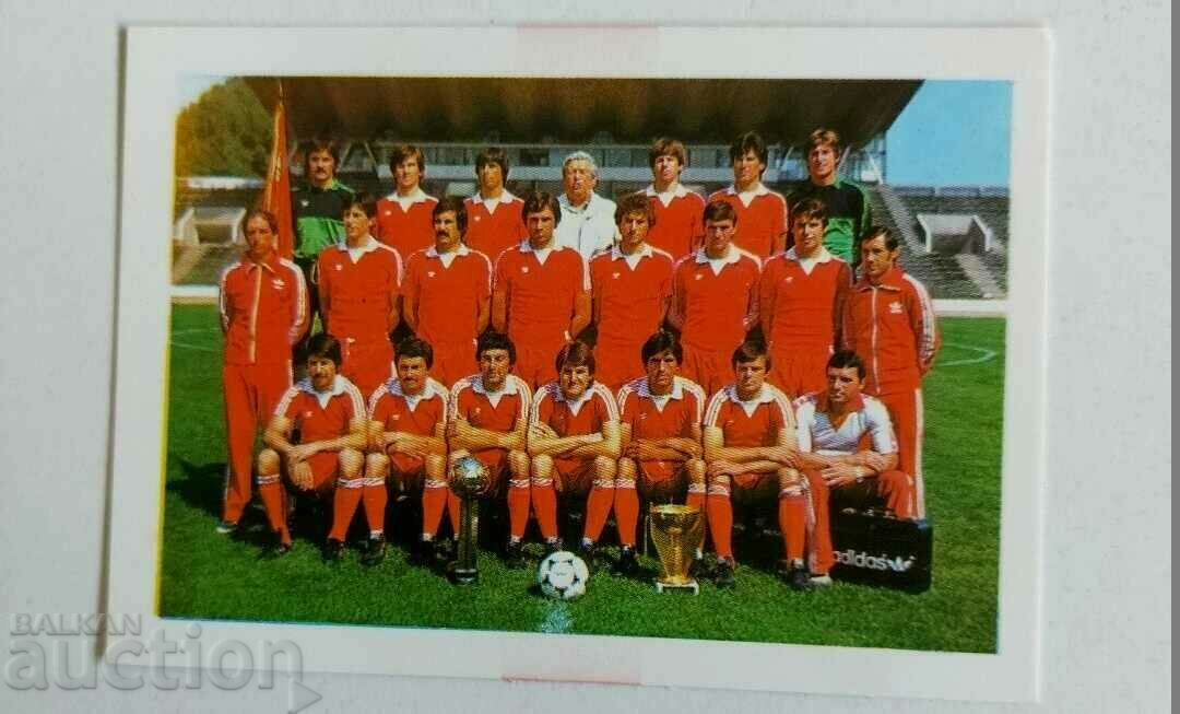 1984 CALENDAR CSKA KUPA SOCA CALENDAR SOCA