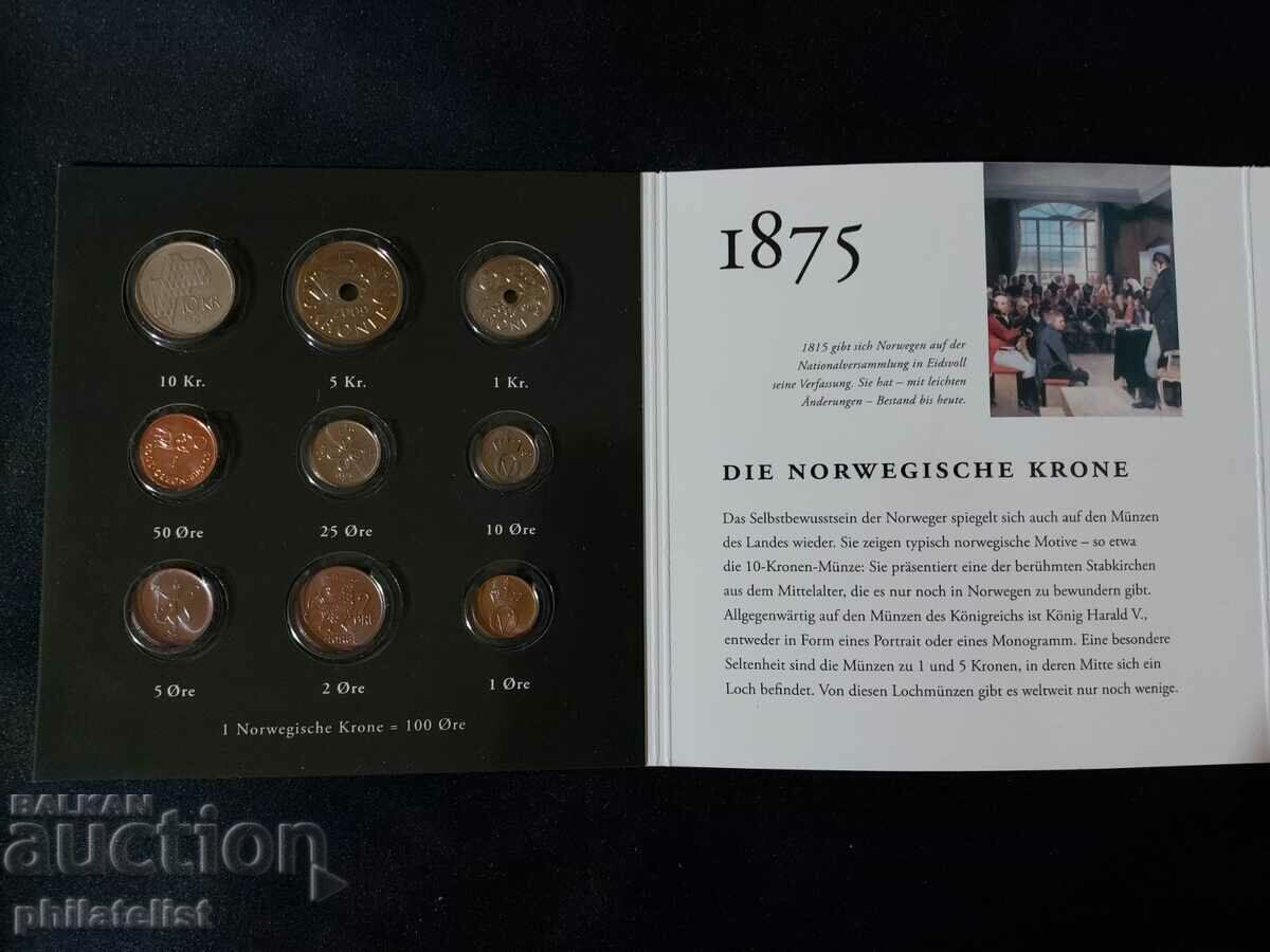 Complete set - Norway - 10 coins with price 25.00 BGN | € 12.78