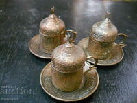 Coasters with porcelain tea cups - Turkey